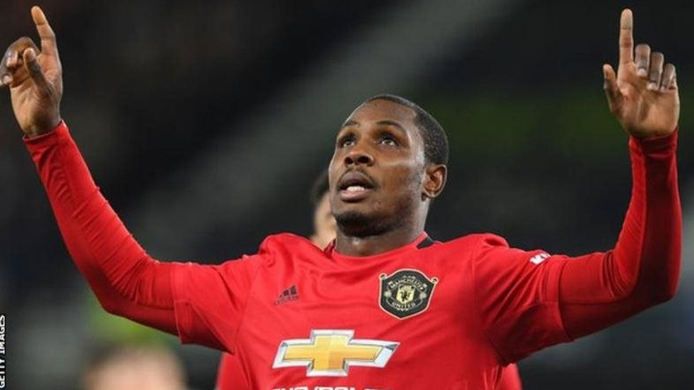 Ighalo don score four goals for di eight games im don play for Manchester United
