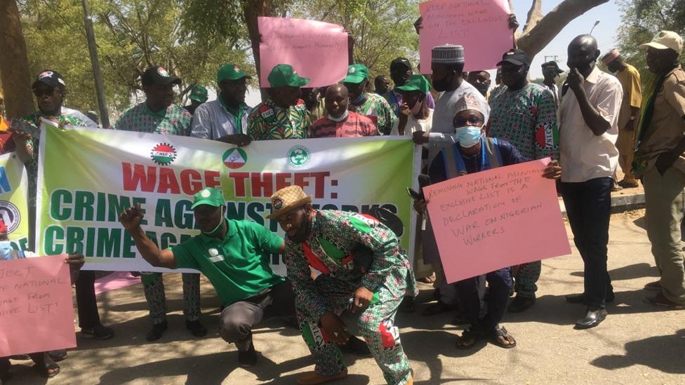 NLC strike 2021: Nigeria Labour Congress [NLC] protest