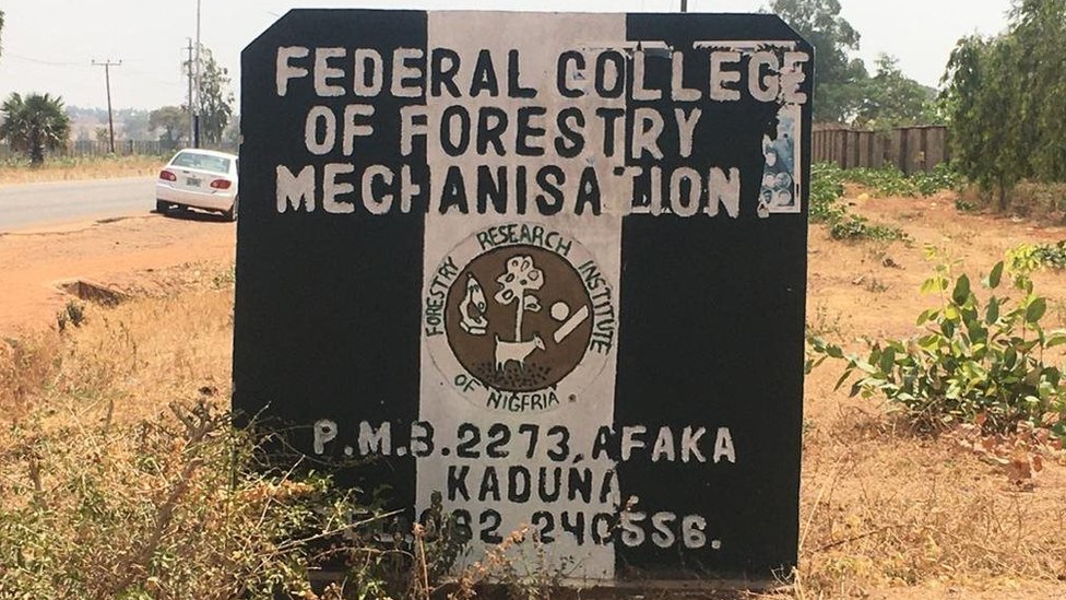 Federal College of Forestry Kaduna, signboard