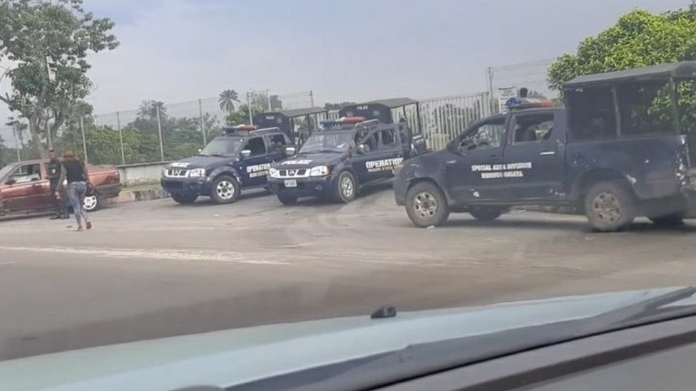 Heavy Police Presence for Port Harcourt before di planned protest