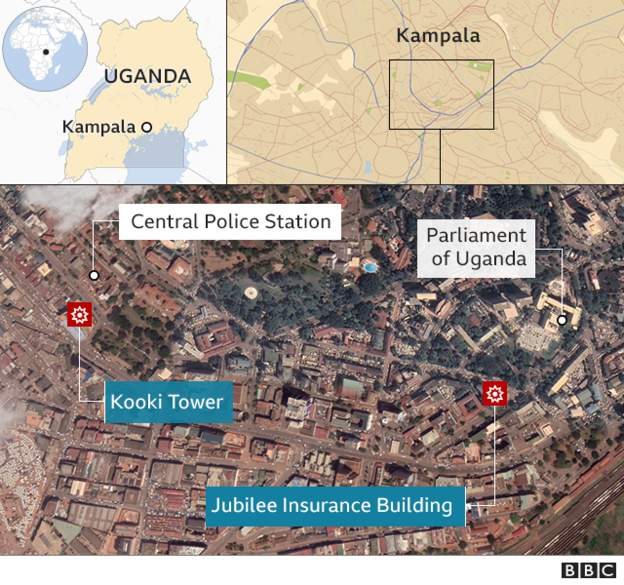 Uganda explosion site