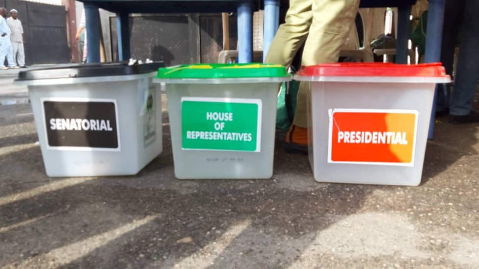 Presidential election ballot box