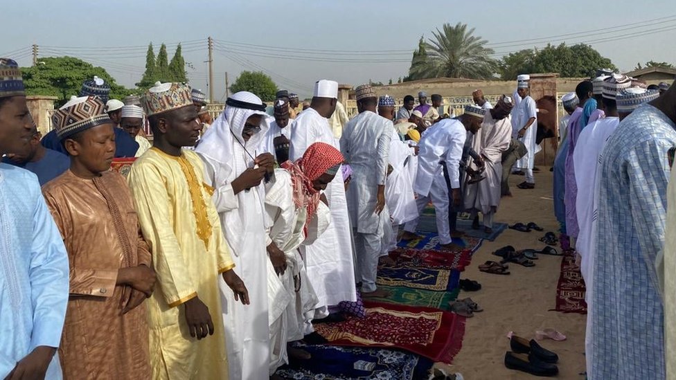 Muslim faithfuls for Kano prayer ground