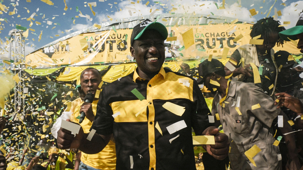 William Ruto for one campaign rally in June 2022