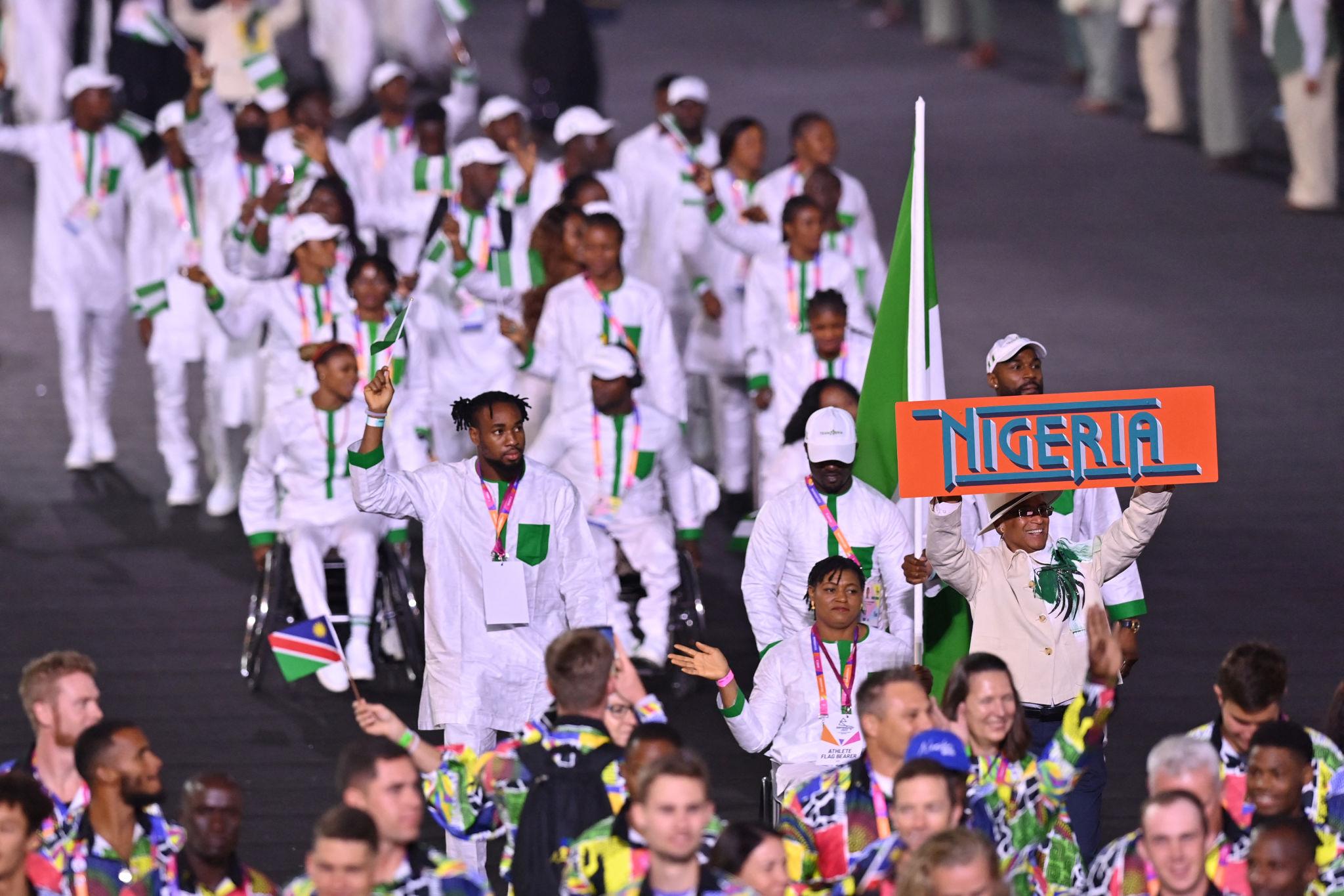 Team Nigeria for di opening ceremony of Commonwealth Games for Birmingham