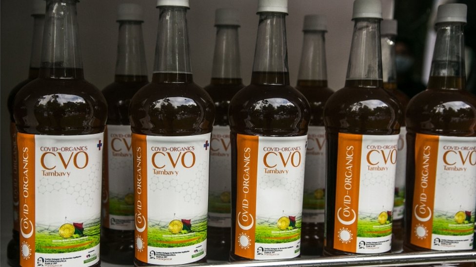 Bottles of Covid-Organics