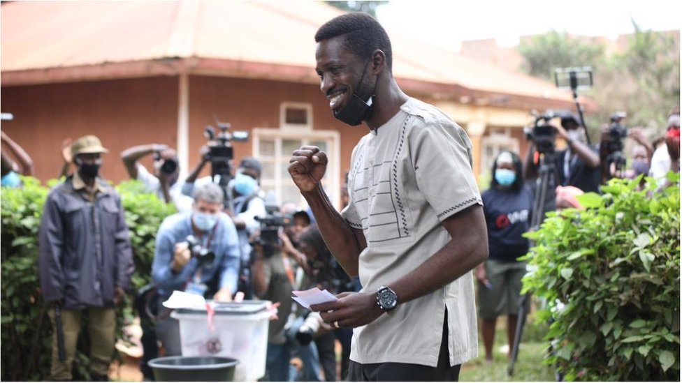 Uganda Election Day 2021: Robert Kyagulanyi Sentamu AKA Bobi Wine speak wit BBC