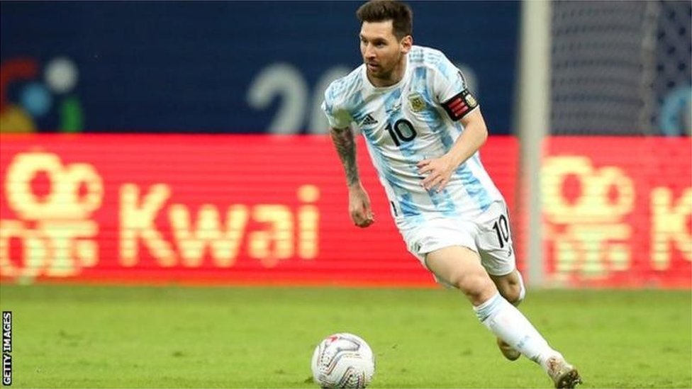 Messi currently dey captain Argentina for Copa America
