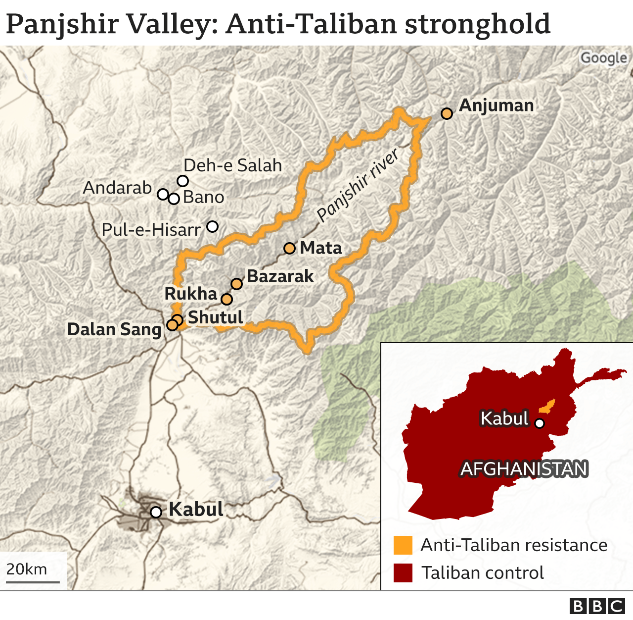 Panjshir - di valley wey dey try to hold off di Taliban