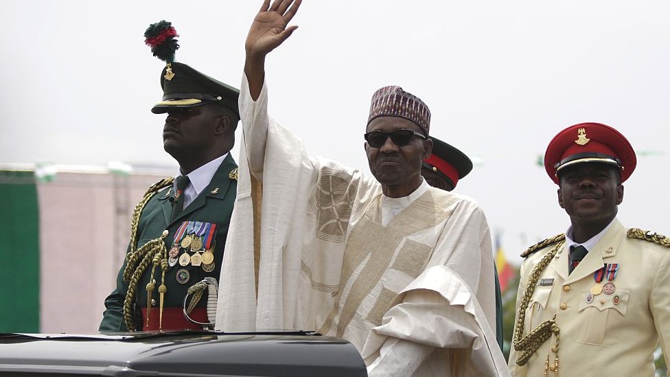 Nigeria President Muhammadu Buhari during im inauguration for Abuja, Nigeria on 29 May, 2015.