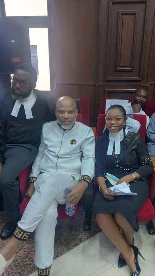 Kanu and lawyers for court