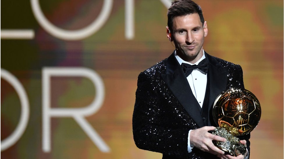 Messi collect im seventh ballon dor award