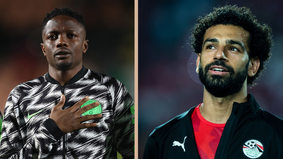 Nigeria Striker Ahmed Musa and Egypt forward, Mo Salah