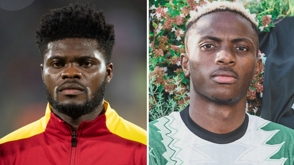 Ghana Midfielder Thomas Partey, Nigeria foward Victor Osimhen