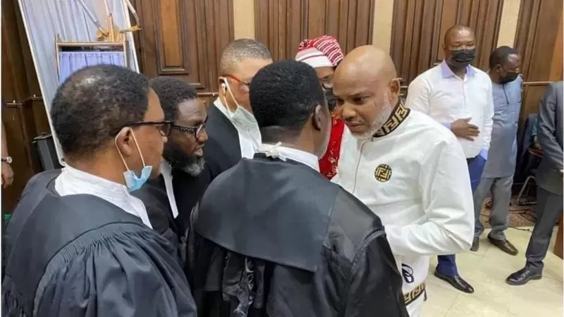 Nnamdi Kanu trial today: Biafra activist case Adjournment for Justice Binta Nyako FEDERAL HIGH COURT Abuja - Key things wey happun on April 8