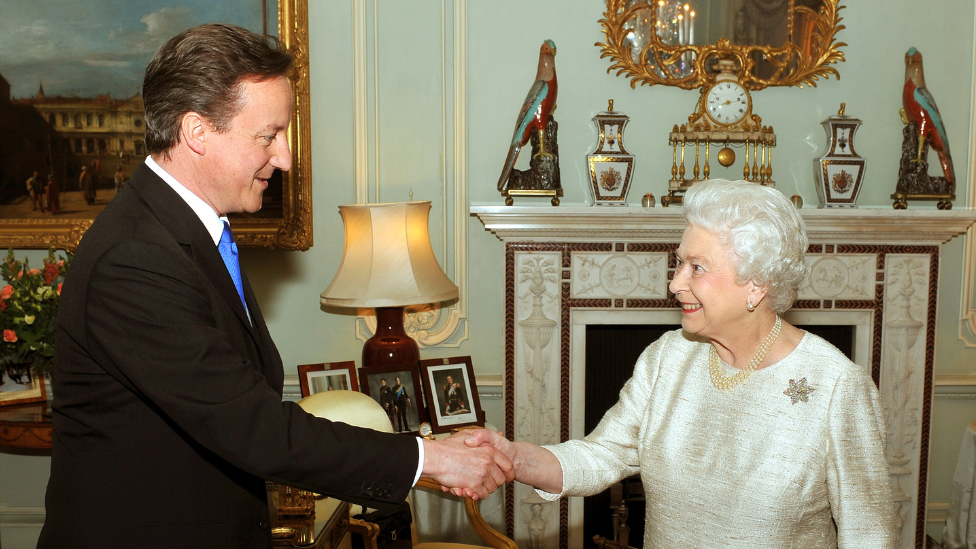 David Cameron and di Queen 