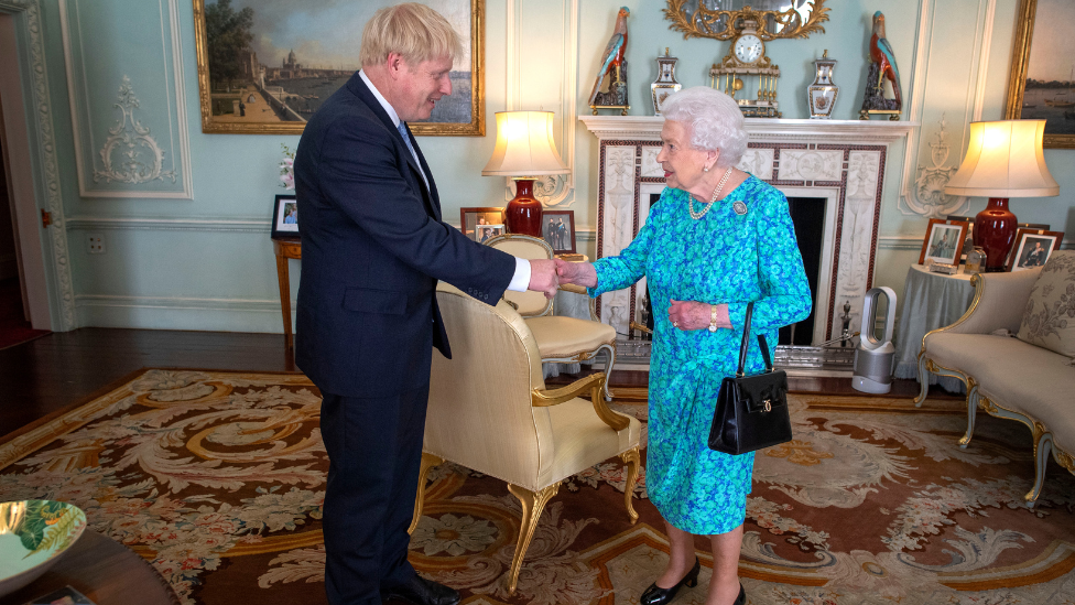 Boris Johnson and di Queen