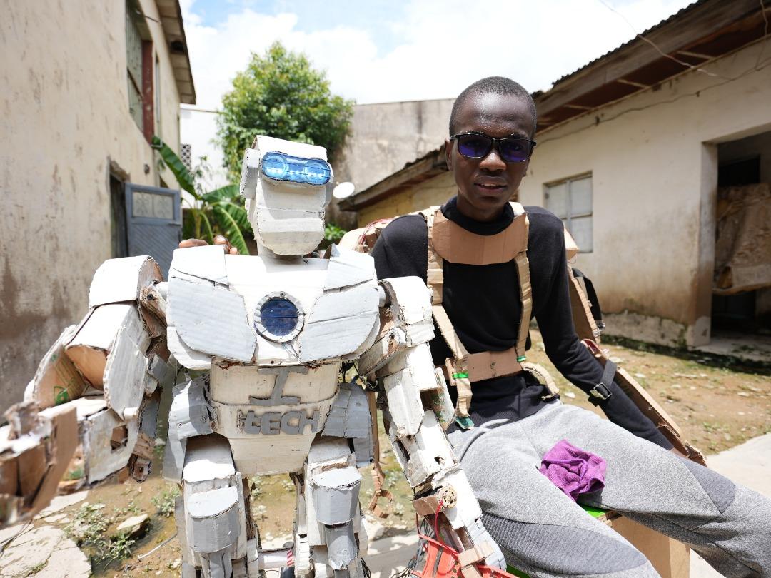 Isah Barde and im robot