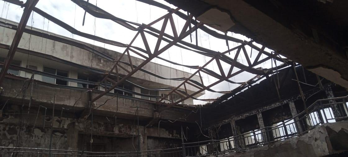 Foto of di Kogi State House of Assembly wey fire burn