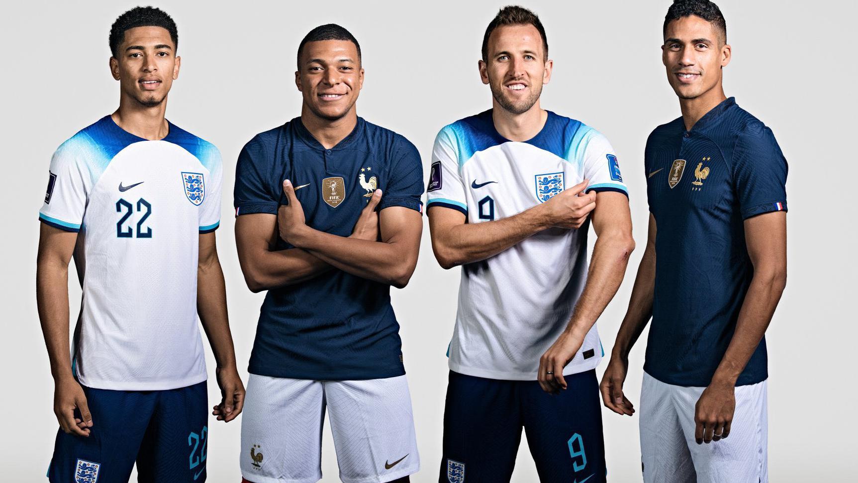 Top players for England and France