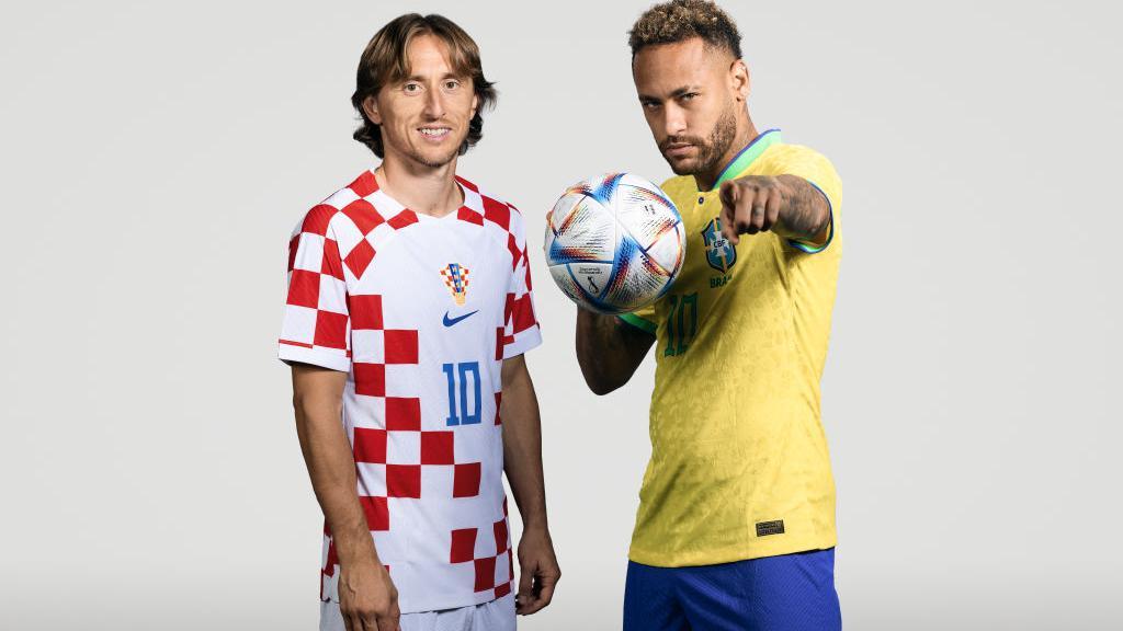 Luka Modric and Neymar Junior