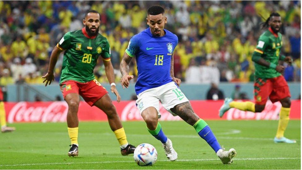 Cameroon vs Brazil action