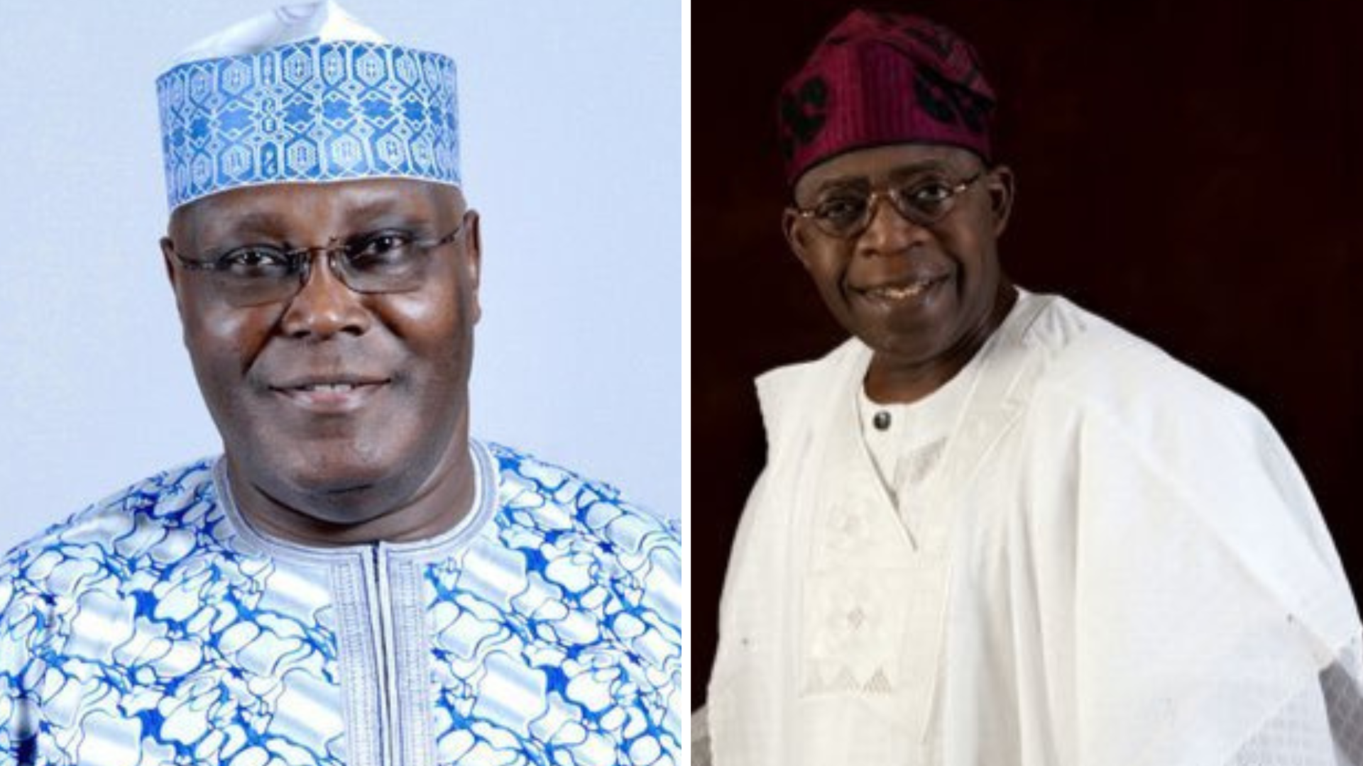 Presidential candidates Atiku Abubakar and Bola Ahmed Tinubu