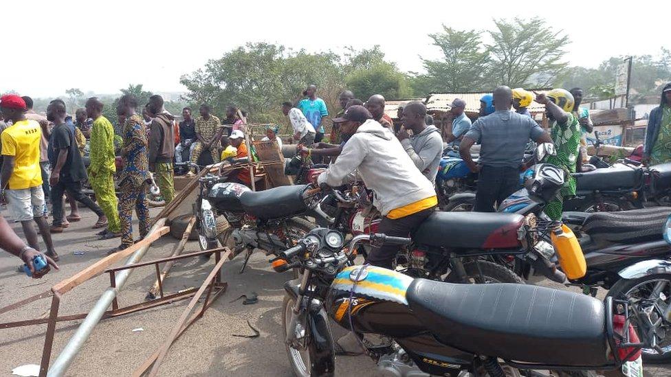 Okada pipo park as protest dey happun for Ilorin