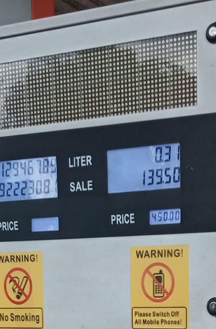 Fuel price for one filling station for Abia state