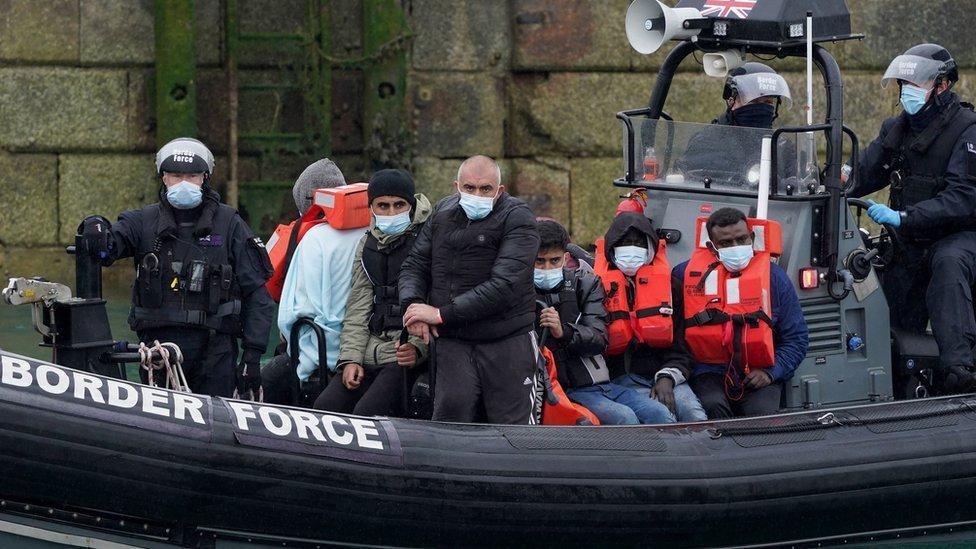 Boat of migrants for Dover