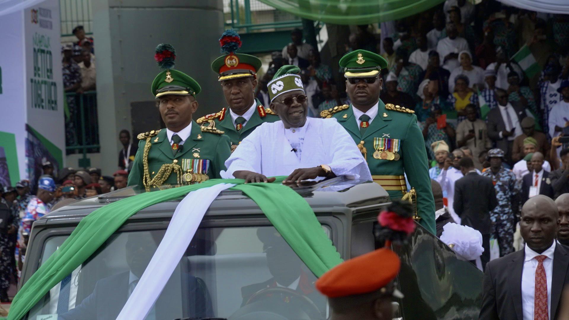 President Bola Tinubu during im swearing-in as Nigeria President on 29 May, 2023