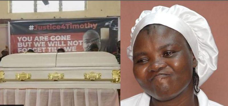 Timothy Adegoke Wife and Bolatito and her husband casket