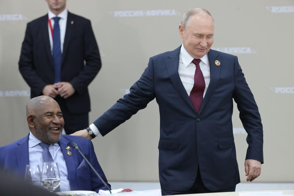 Vladmir Putin and Azali Assoumani