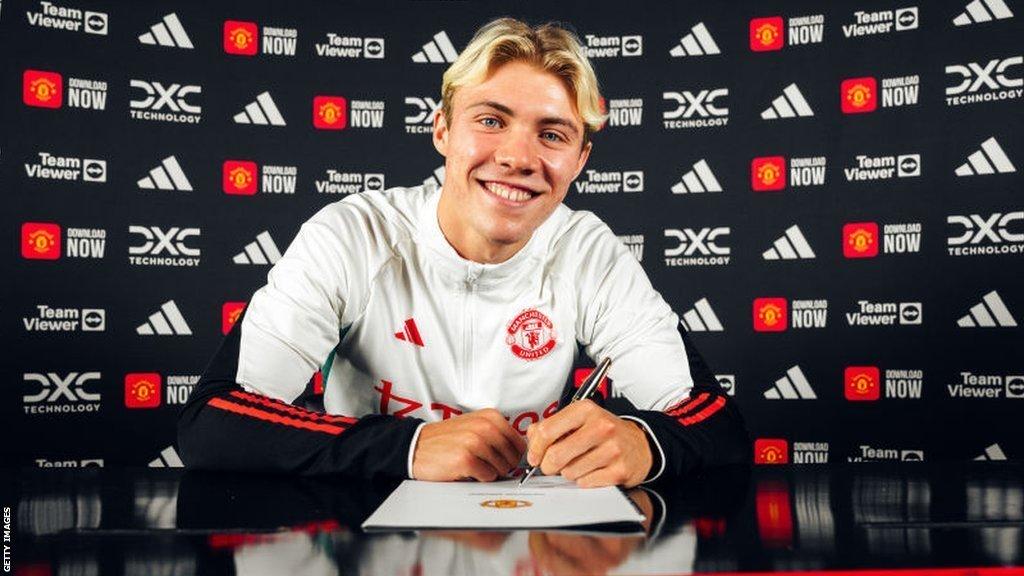 Rasmus Hojlund sign for Manchester United