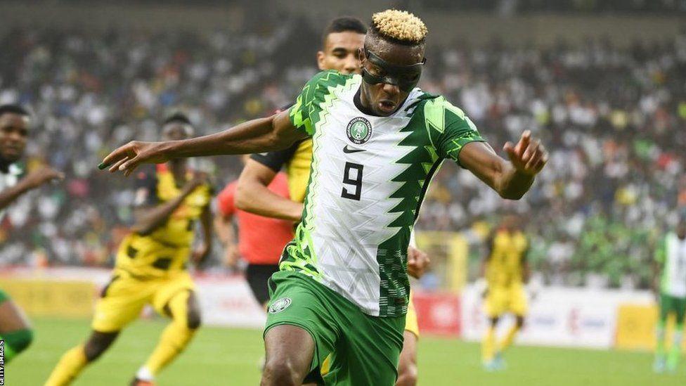 Napoli striker Victor Osimhen dey play football for Nigeria