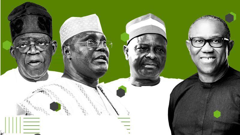 Nigeria presidential candidates during di general elections