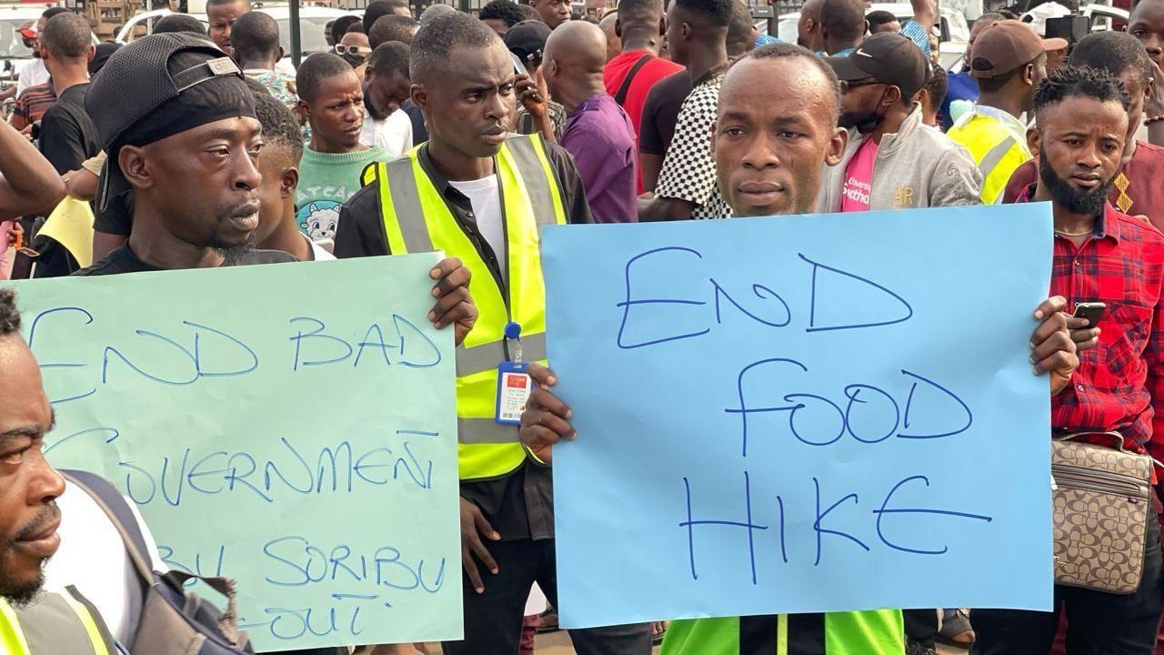 Nigerian protesters