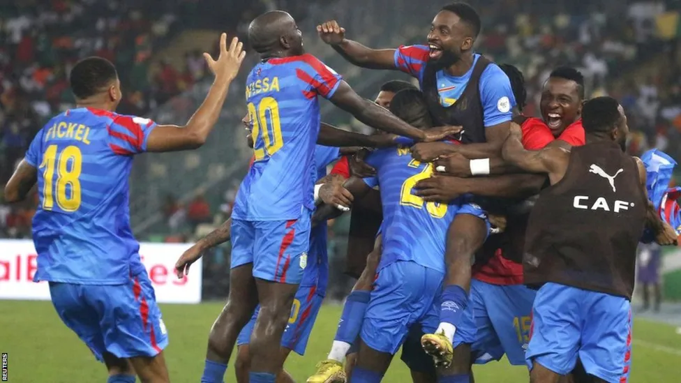 DR Congo players dey celebrate