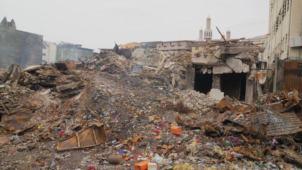 Billions of naira of goods destroy for Dosumu market
