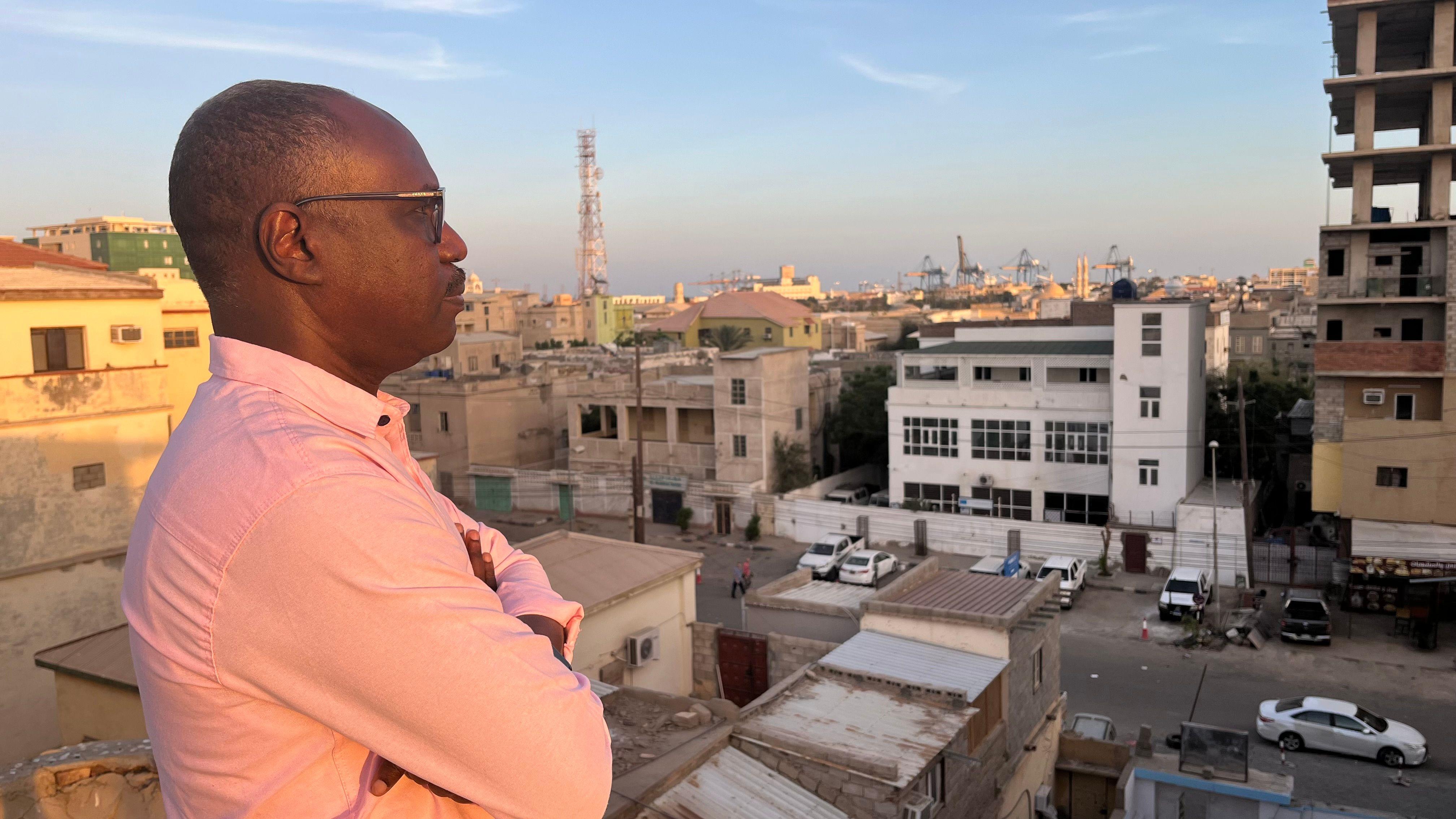 BBC Mohamed Osman dey look down on Port Sudan