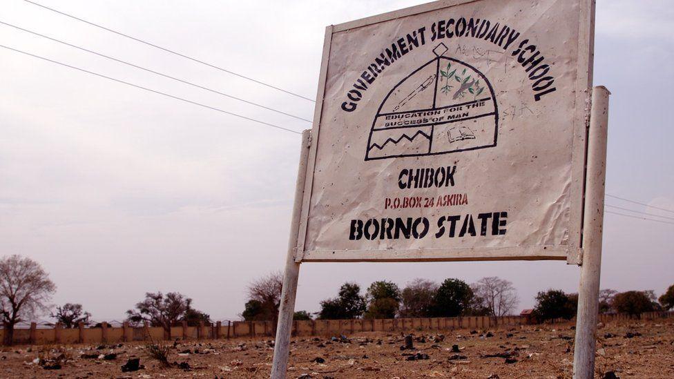 Chibok school sign