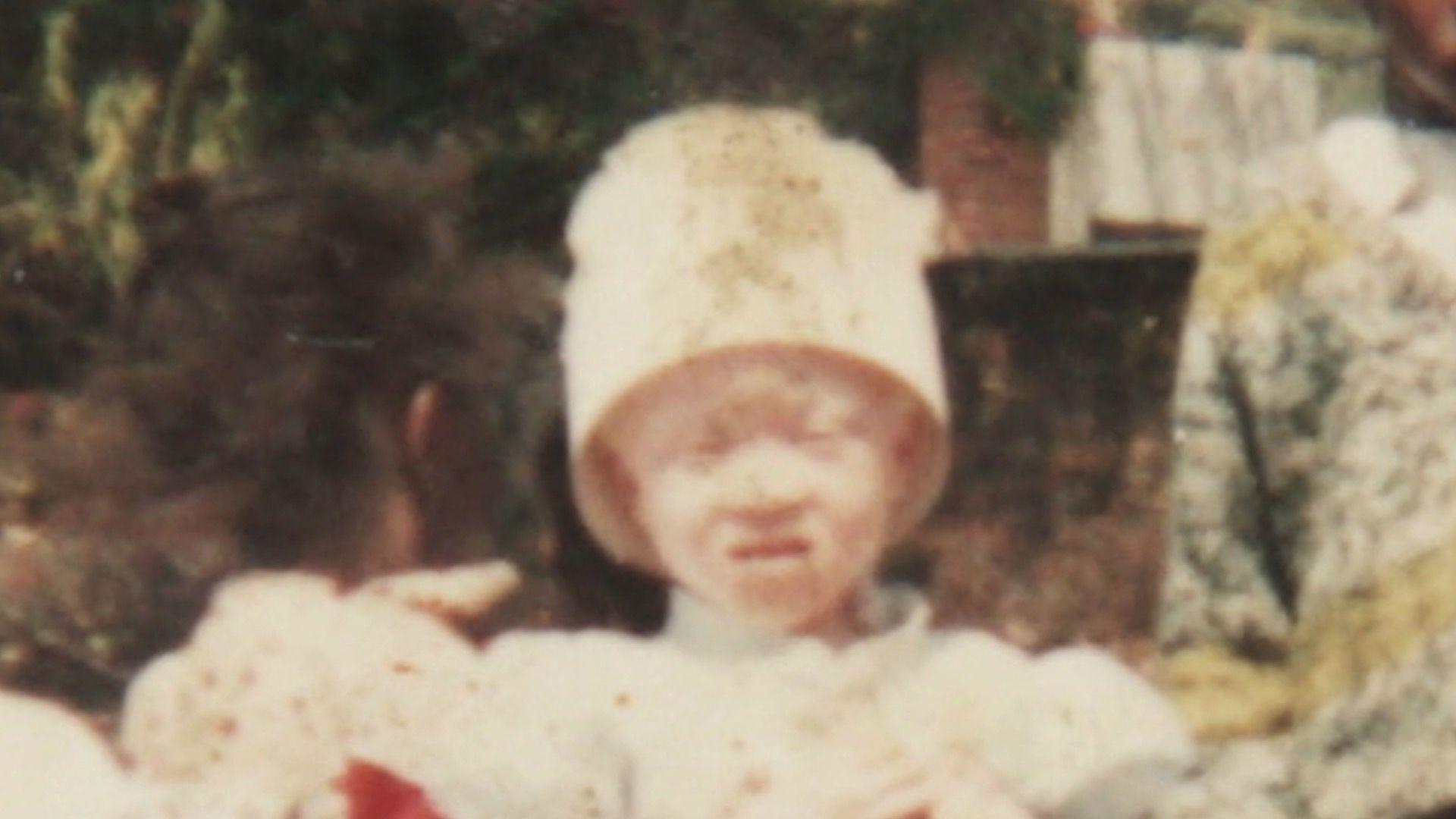 An old photo of Regina Mary as a child