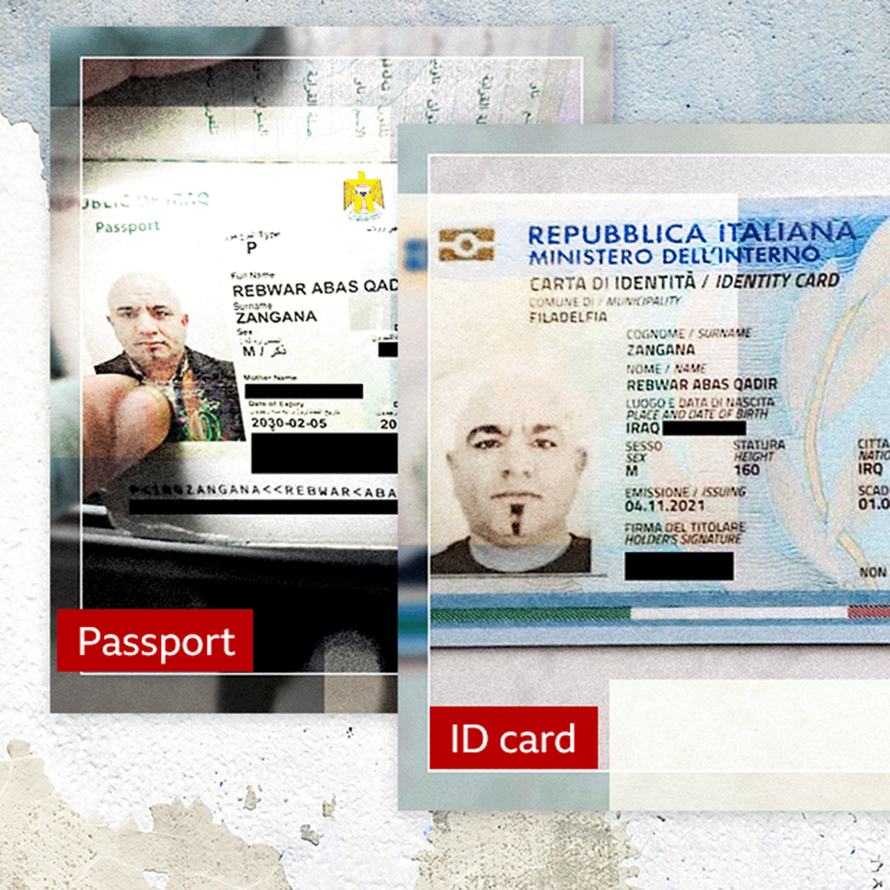 Di Passport and ID card wey bin help us to sabi di smuggler 