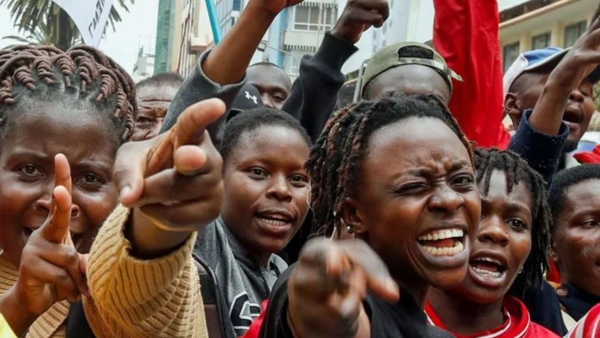 Gen Z protesters in Kenya