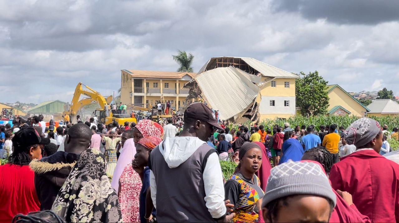 School wey collapse for Jos, north central Nigeria