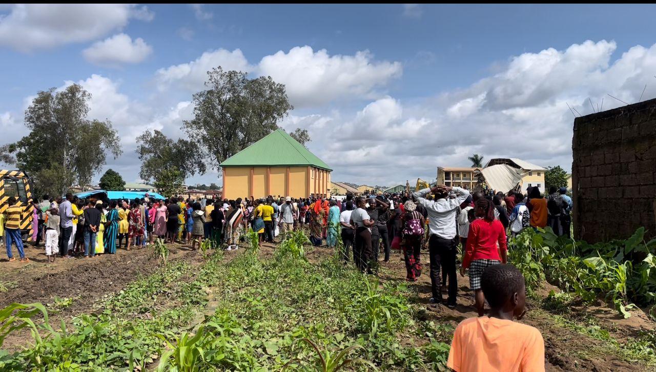 School wey collapse for Jos, north central Nigeria