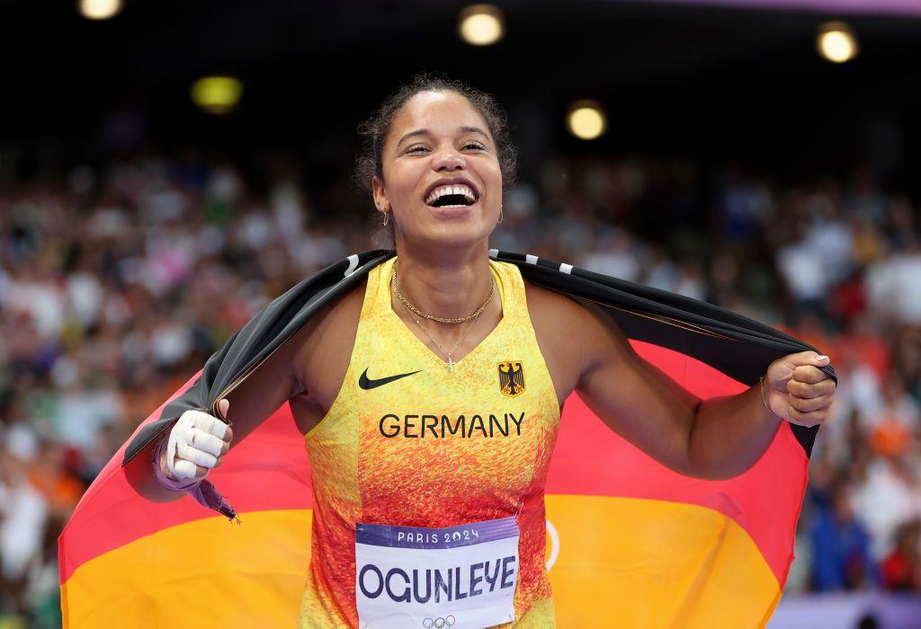 Yemisi Ogunleye afta she win gold medal for Germany for di 2024 Paris Olympics