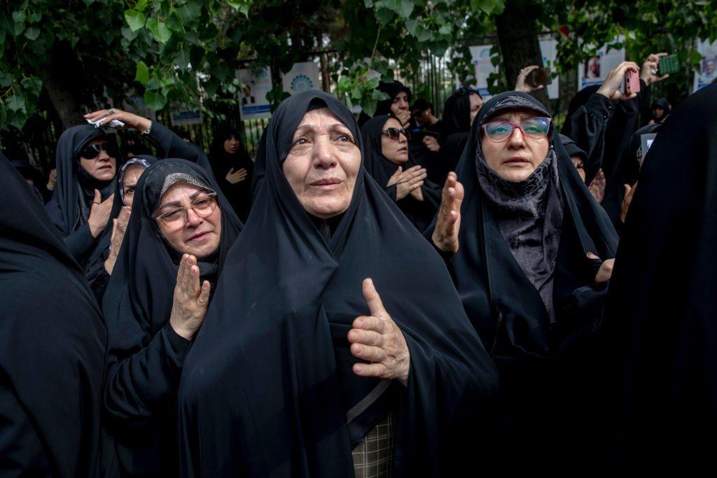 Women weep for Haniyeh funeral