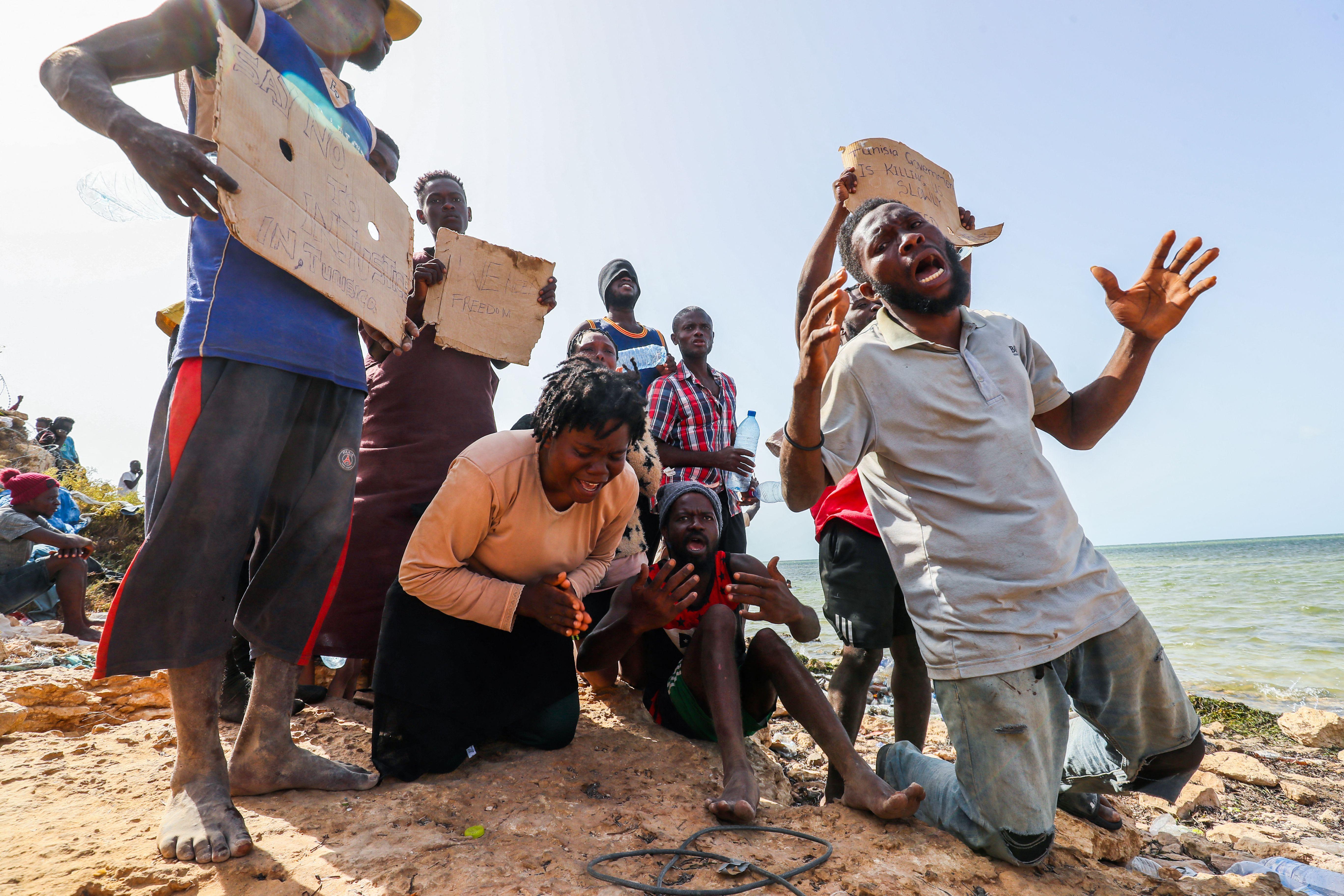 Group of migrants