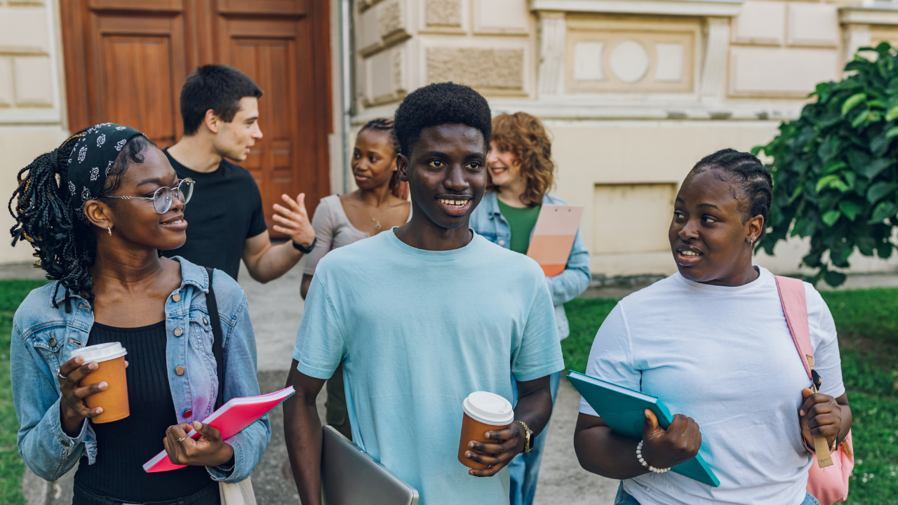 Generic photo of African students on scholarships